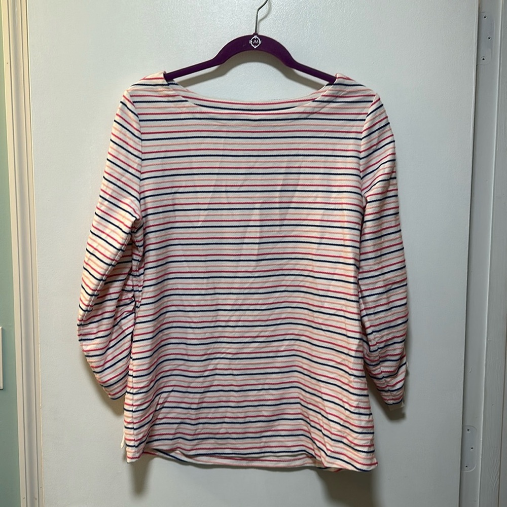 Women’s Talbots’s 3/4 sleeve striped top size M